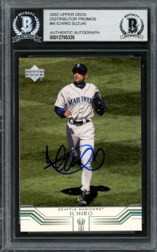 Ichiro Suzuki Autographed Signed 2002 UDA Card #I6 Seattle Mariners Beckett Beckett 