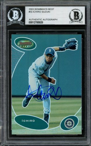 Ichiro Suzuki Autographed Signed 2003 Bowman's Best Card #Bb-Is Seattle Mariners Beckett Beckett 