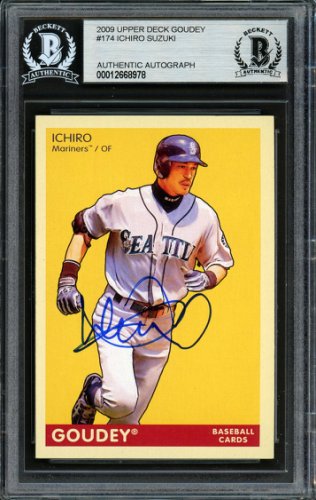 Ichiro Suzuki Autographed Signed 2009 UDA Goudey Card #174 Seattle Mariners Beckett Beckett 