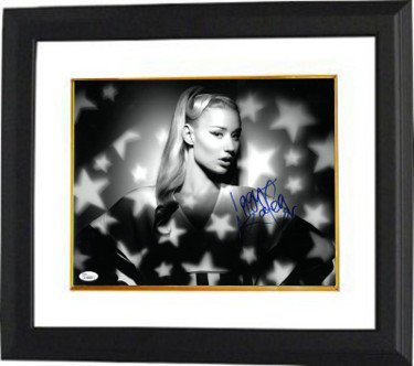 Iggy Azalea Autographed Signed B&W 11x14 Photo Custom Framing- JSA #L79905 