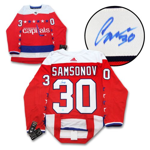 Ilya Samsonov Autographed Signed Washington Capitals adidas Jersey
