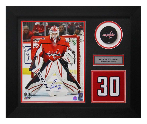Ilya Samsonov Autographed Signed Washington Capitals Game Day Number 20x24 Frame