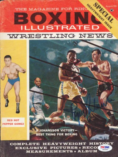 Ingemar Johansson Autographed Boxing Illustrated Magazine Cover PSA/DNA