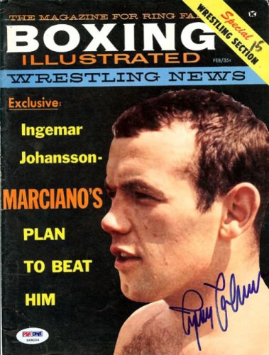 Ingemar Johansson Autographed Boxing Illustrated Magazine Cover PSA/DNA