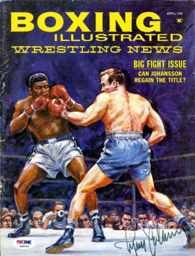 Ingemar Johansson Autographed Boxing Illustrated Magazine Cover PSA/DNA