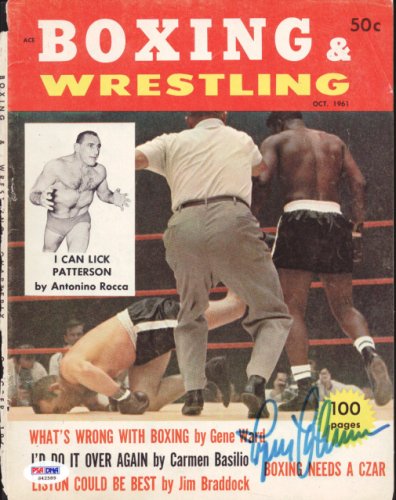 Ingemar Johansson Autographed Boxing & Wrestling Magazine Cover PSA/DNA