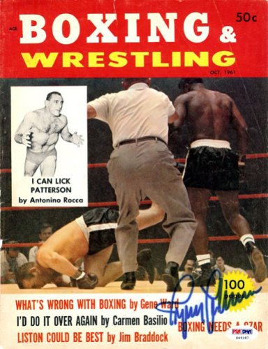 Ingemar Johansson Autographed Boxing & Wrestling Magazine Cover PSA/DNA