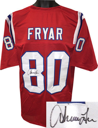 Irving Fryar Autographed Signed Red TB Custom Stitched Pro Style Football Jersey- JSA Witnessed Hologram 