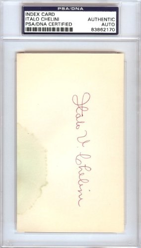 Italo Chelini Autographed 3X5 Index Card Chicago White Sox PSA/DNA