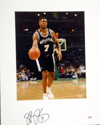 J.R. Reid Autographed Signed 16X20 Matted Photo San Antonio Spurs PSA/DNA 