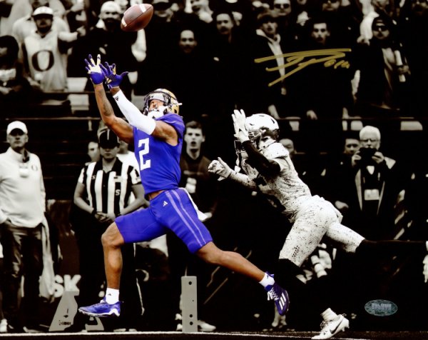 Ja'lynn Polk Autographed Signed 8X10 Photo Washington Huskies Vs. Oregon Spotlight Mcs Holo #222061 