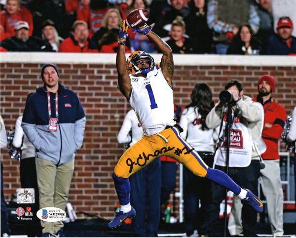 Ja'marr Chase Autographed Signed LSU Tigers 8X10 Photo Beckett Witnessed 