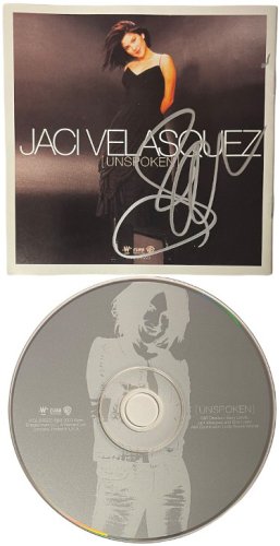 Jaci Velasquez Autographed Signed 2003 Unspoken Album Cover Booklet Back w/ CD - COA (Christian/Latin) 