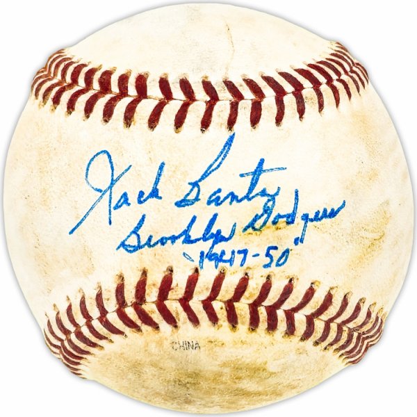 Jack Banta Autographed Signed Official Professional Baseball Brooklyn Dodgers "1947-50" Beckett Beckett Qr #Bm25546 