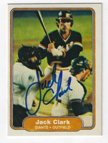 Jack Clark Autographed Signed 1982 Fleer Card - Autographs