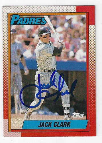 Jack Clark Autographed Signed 1990 Topps Card - Autographs