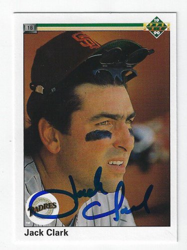 Jack Clark Autographed Signed 1990 UDA Card - Autographs