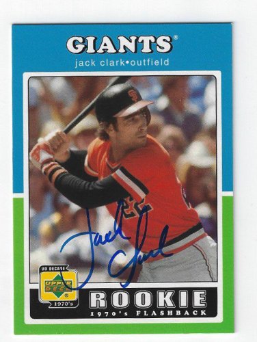 Jack Clark Autographed Signed 2001 UDA Decade The 70'S Card - Autographs