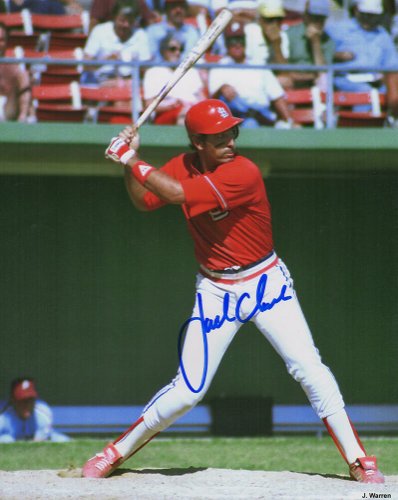 Jack Clark Signed Cardinals Batting Action 8x10 Photo