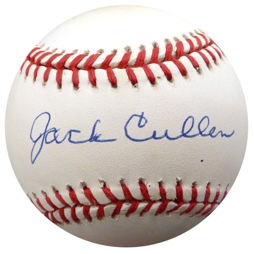Jack Cullen Autographed Official Al Baseball New York Yankees Beckett Beckett