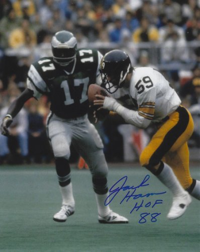 Jack Ham Autographed Signed HOF 88 8X10 Pittsburgh Steelers Photo - Autographs