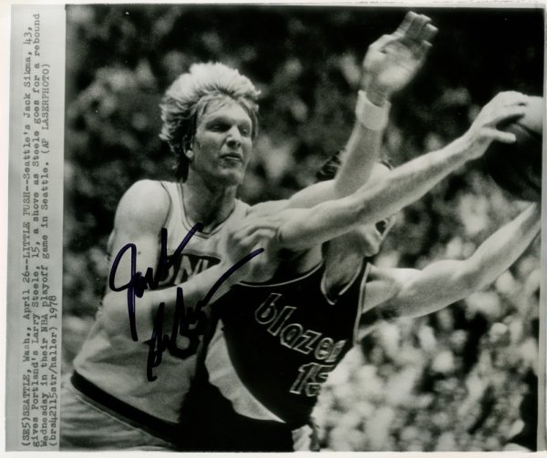 Jack Sikma Autographed Signed 7.5X9 Wire Photo Seattle Supersonics Mcs Holo #70203 
