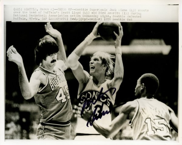 Jack Sikma Autographed Signed 8X10 Wire Photo Seattle Supersonics Mcs Holo #70236 