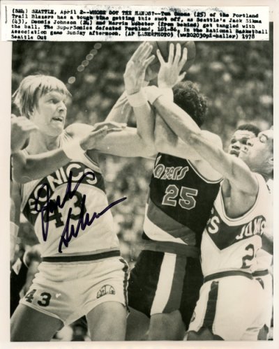 Jack Sikma Autographed Signed 8X10 Wire Photo Seattle Supersonics Mcs Holo #70244 
