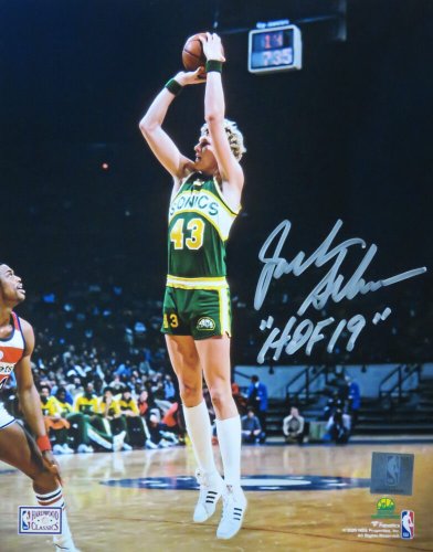 Jack Sikma Autographed Signed Seattle Supersonics Action 8x10 Photo w/HOF'19 