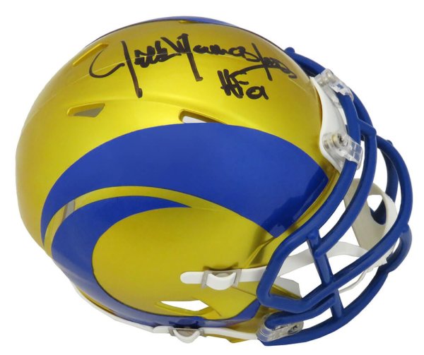 Jack Youngblood Autographed Signed Los Angeles Rams FLASH Riddell Speed Mini Helmet w/HF'01 