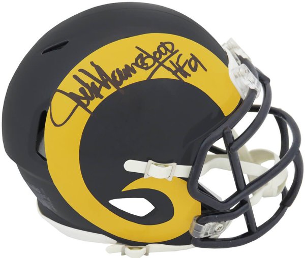 Jack Youngblood Autographed Signed Los Angeles Rams Throwback Riddell Speed Mini Helmet w/HF'01 