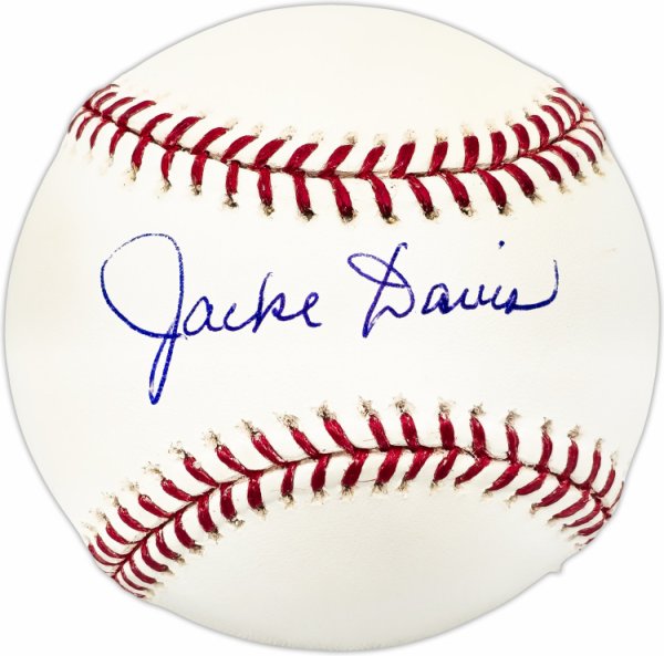 Jacke Davis Autographed Signed Official MLB Baseball Philadelphia Phillies Beckett Beckett Qr #Bl93599 