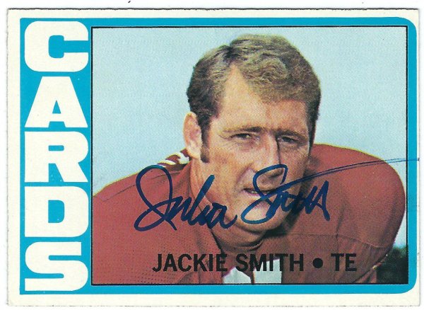 Jackie Smith Autographed Signed 1972 Topps Card - Autographs