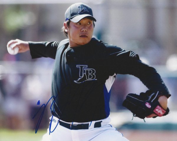 Jae Kuk Ryu Autographed Signed 8X10 Tampa Bay Rays Photo. - Autographs
