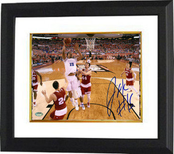 Jahlil Okafor Autographed Signed Duke Blue Devils 8x10 Photo #15 Custom Framing (2015 National Championship vs Wisconsin) 