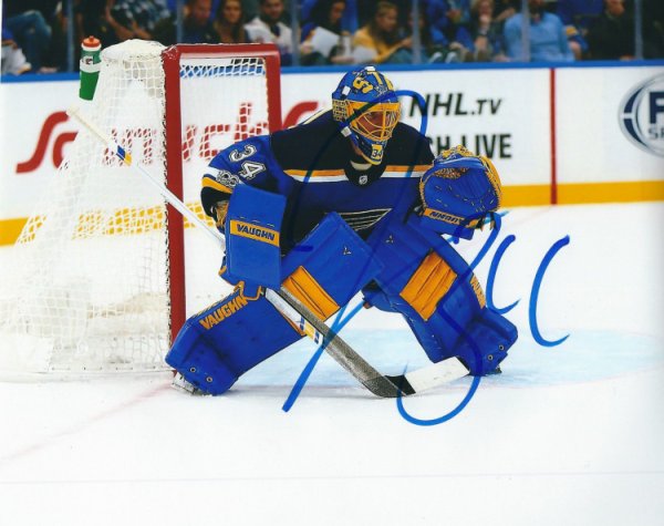 Jake Allen Autographed Signed 8X10 St. Louis Blues Photo - Autographs
