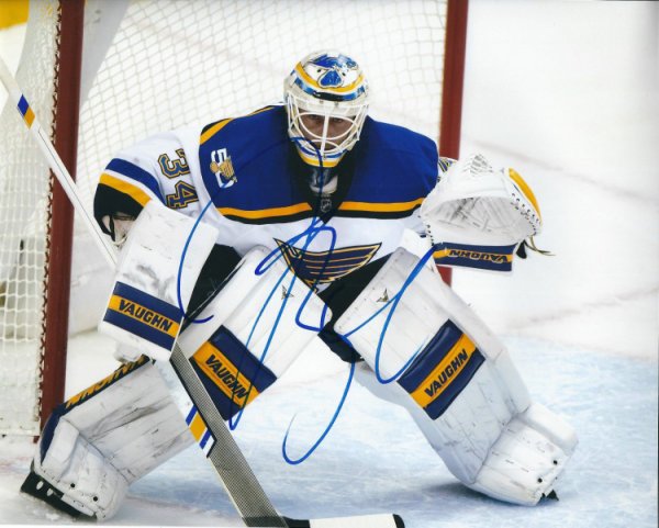 Jake Allen Autographed Signed 8X10 St. Louis Blues Photo - Autographs