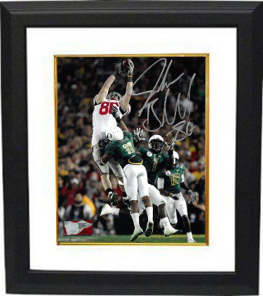 Jake Ballard Autographed Signed Ohio State Buckeyes 8x10 Photo Custom Framing #86 (2010 Rose Bowl vs Oregon) 
