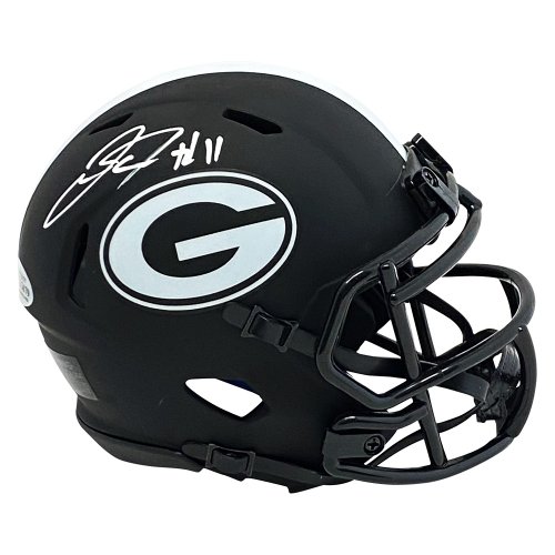 Jake Fromm Signed Riddell Speed Eclipse Mini Helmet with #11 Inscription - BAS