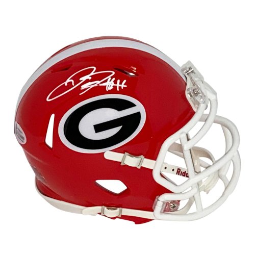 Jake Fromm Signed Riddell Speed Mini Helmet with #11 Inscription - BAS
