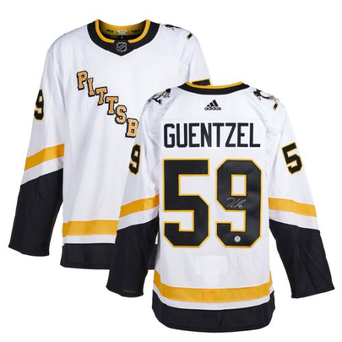 Jake Guentzel Autographed Signed Pittsburgh Penguins Reverse Retro adidas Jersey
