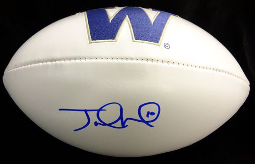 Jake Locker Autographed Signed White Logo Football Washington Huskies PSA/DNA 