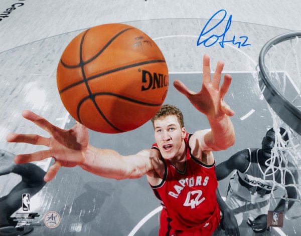Jakob Poeltl Autographed Signed Toronto Raptors Net-Cam 11x14 Photo
