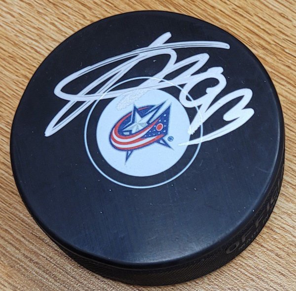 Jakub Voracek Autographed Signed Columbus Blue Jackets Hockey Puck - Autographs