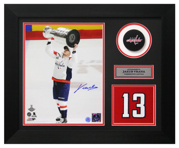Jakub Vrana Autographed Signed Washington Capitals Game Day Number 20x24 Frame