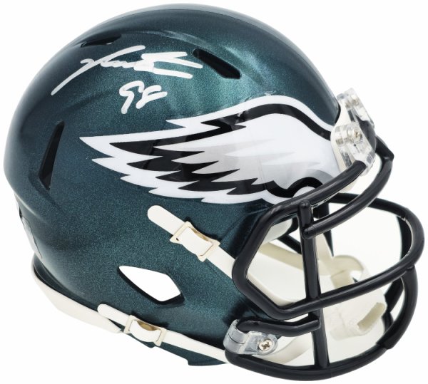 Jalen Carter Autographed Signed Philadelphia Eagles Green Speed Mini Helmet Beckett Beckett Witness #229519 
