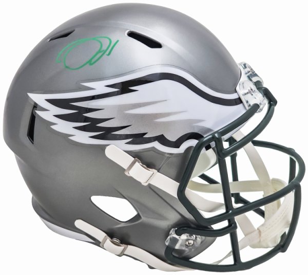 Jalen Hurts Signed Philadelphia Eagles Green Nike Game Replica