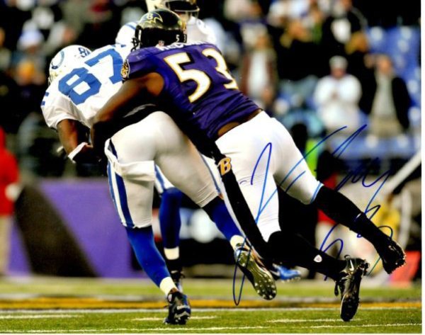 Jameel Mcclain Autographed Signed 8X10 Baltimore Ravens Photo - Autographs 