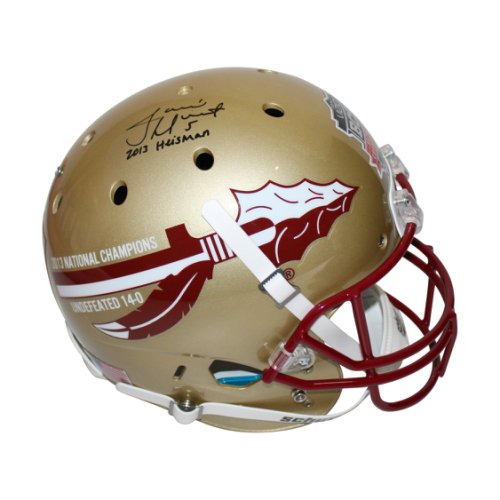 Jameis Winston Autographed Signed FSU Noles Schutt 2013 Nat Champ Rep F/S w/Insc - PSA 