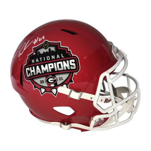 James Cook III Autographed Signed Georgia Bulldogs 2021 Natl Champs Speed F/S Rep - BAS 